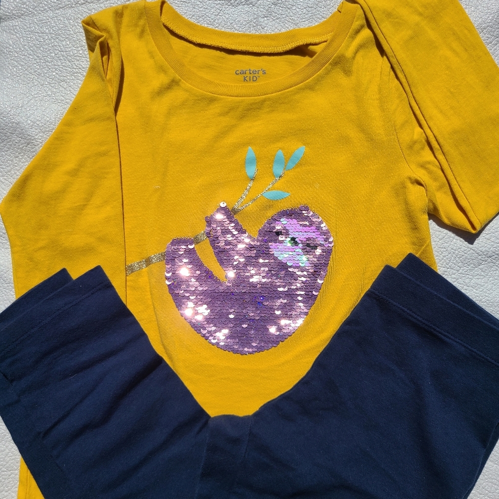 Sequin Sloth Long Sleeve Shirt